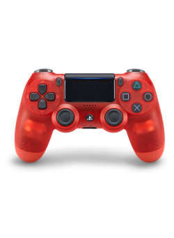 Джойстик беспроводной Sony DualShock 4 v2 Crystal Red (прозрачно-красный) (PS4)